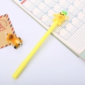Creative yellow fruit gel pen with a cute 3D silicone pineapple topper for students - Yellow Pineapple