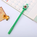 Creative green avocado silicone head neutral pen for student stationery and office use - Green Avocado