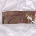 Kit DIY gland en papier marron 35cm avec attaches dorées et ficelle pour mariage - Pack de 5 / Café