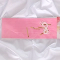 Kit de guirlande de glands en papier rose DIY avec attaches dorées pour fête - Pack de 5 / Rose foncé