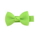 Handmade neon green grosgrain ribbon bow hair clip for children and girls accessory - Fluorescent Green