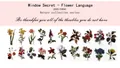 Detailed close-up of various vintage floral PET stickers for DIY scrapbooking decoration - Window Secret-Flower Language / 40 Pieces