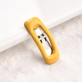Mini fermaglio BB giallo brillante in metallo da 2cm per bambole BJD e piccoli animali - Giallo Zenzero