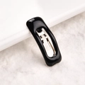Fermaglio rettangolare nero da 2cm per bambole BJD e piccoli animali, finitura lucida - 21# Nero