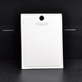 White rectangular jewelry display card with matte finish and fashion text for necklaces - Necklace Card (6*8cm)