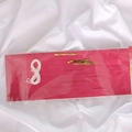 Kit de guirlande de pompons en papier rose fuchsia avec attaches dorées pour décoration - Pack de 5 / Rose rouge