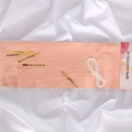 DIY tissue paper tassel set in pale orange pink with gold ties and cotton rope - Snow Bud