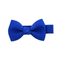 Handmade bright blue grosgrain ribbon bow hair clip on matching alligator clip for kids - Blue