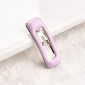 Fermaglio per capelli rettangolare viola in metallo per bambole BJD e animali - Viola Chiaro
