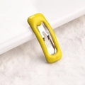 Mini fermaglio rettangolare giallo da 2cm per bambole e piccoli animali - Giallo Limone