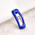 Fermaglio per capelli blu da 2cm per bambole e animali con finitura lucida - Blu Reale