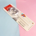 Silver number 3 birthday candle in retail packaging with matte metallic finish - Number 3 / Silver