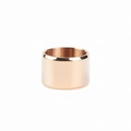 Minimalist wide band ring in polished rose gold finish for men and women - US 6 / 15mm / Rose Gold