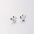 Orecchini a perno angelo minimalisti in acciaio inossidabile lucido argento - Color Acciaio