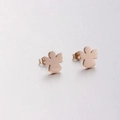Orecchini a perno angelo minimalisti in acciaio inossidabile oro rosa, gioielli moda - Oro rosa