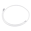 Collana a catena a serpente in acciaio inossidabile argento con chiusura a moschettone - 450*1mm / Argento