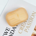 Portable orange soap paper box with translucent plastic finish and textured grip - Champagne