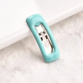 Fermaglio rettangolare turchese da 2cm per bambole BJD e animali con clip in metallo - Verde Menta