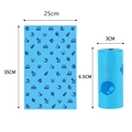 Himmelblaue biologisch abbaubare Hundekotbeutel mit Cartoon-Muster, 35x25 cm - 1.5 Mikron Biologisch Abbaubare Blaue Flasche