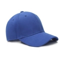 Minimalist royal blue cotton baseball cap in classic six-panel structured design - Royal Blue