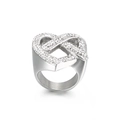 Silver Heart Infinity Intertwined Style (KR34664-K)