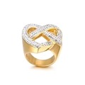 Gold Heart-shaped Hollow Style (KR34680-K)