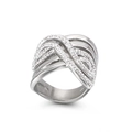 Silver Multi-layer Cross Wrap Style (KR35505-AD)
