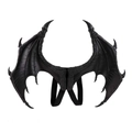 Schwarze Drachenflügel Kostüm für Kinder mit elastischen Trägern für Halloween und Cosplay - Schwarze Schaumstoffflügel Für Erwachsene