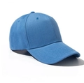 Classic sky blue baseball cap in twill cotton with six-panel structure and curved brim - Sky Blue