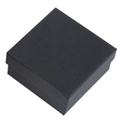 Elegante zwarte getextureerde geschenkdoos voor armbanden met vierkant dekselontwerp - Verpakkingsdoos 9x9x3cm