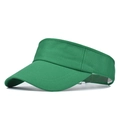 Macro detail of the breathable green mesh fabric and fine stitching on the sun visor brim - Green