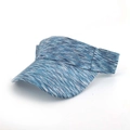 Blue and white space-dye open-top sun visor hat for women outdoor sports and golf - Blue White Snow Pattern (MZ-529) / Blue