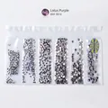 Cristales planos violeta loto para nail art DIY, tamaños variados de SS4 a SS16 - SS4-SS16(6 Rejillas) / Púrpura Loto