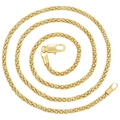 18k vergulde popcorn ketting met karabijnsluiting in een spiraalvormige opstelling - Goud