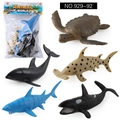 5-delige set zeedierenspeelgoed inclusief haaien en orka in een winkelverpakking - Zeedier Model 5-delige Set (205g)