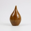 Water-drop shaped jewelry display stand with a sophisticated dark brown wood grain finish - Resin / Teardrop Ornament