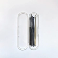 Kit de 5 outils de nettoyage d'oreilles en acier inoxydable avec boîte de rangement claire - Boîte en plastique / Ensemble de 6 pièces