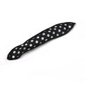 Soft sponge hair roller featuring a stylish black and white polka dot pattern design - Black