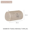 Beige cylindrical laundry bag 30x20cm with fine mesh for delicates like towels or t-shirts - 20*30cm / Beige Embroidery Cylinder Bag