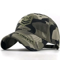 Gorra de béisbol de camuflaje del ejército de EE. UU. con bordado militar y visera - Ajustable / Camouflage