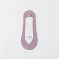 Chaussettes invisibles en soie glacée violette pour femmes avec silicone antidérapant et sans couture - Taille unique / Violet