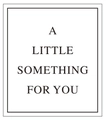 Ins style gift card with A LITTLE SOMETHING FOR YOU text for flower vase packaging - Style A/A Little Something For You