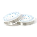 Macro shot of 0.3mm and 0.4mm silver copper wire spools for DIY jewelry making - 0.2mm (Approx 15m) / Silver