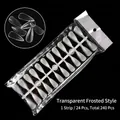 Matte transparante stiletto nageltips, lange amandelvorm, set van 240 stuks voor manicure - Transparant