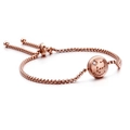 Adjustable rose gold Scorpio zodiac bracelet with sparkling diamond inlay for women - Scorpio
