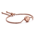 Rose gold Cancer zodiac bracelet with adjustable box chain and sparkling crystal - Cancer