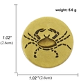 Antieke bronzen Kreeft sterrenbeeld broche van 2,6 cm en een gewicht van 5,6 gram - Kreeft