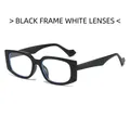 Vierkante bril met dik zwart montuur en heldere glazen in vintage retro stijl - Zwart Frame Heldere Lenzen