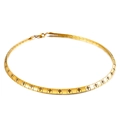 Collier ras du cou en acier titane doré avec breloques croix et fermoir mousqueton - Style Doré (KN107107-Z)