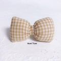 Nœud en tissu à carreaux jaune et blanc pour accessoires DIY, taille 4cm x 7cm - 4cm*7cm / Papillon Jaune